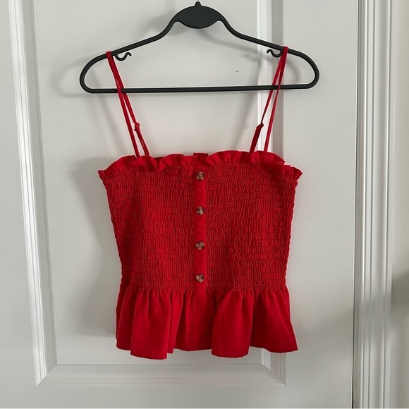 Flying Tomato Tops - FLYING‎ TOMATO Cropped Peplum Top Size Large
